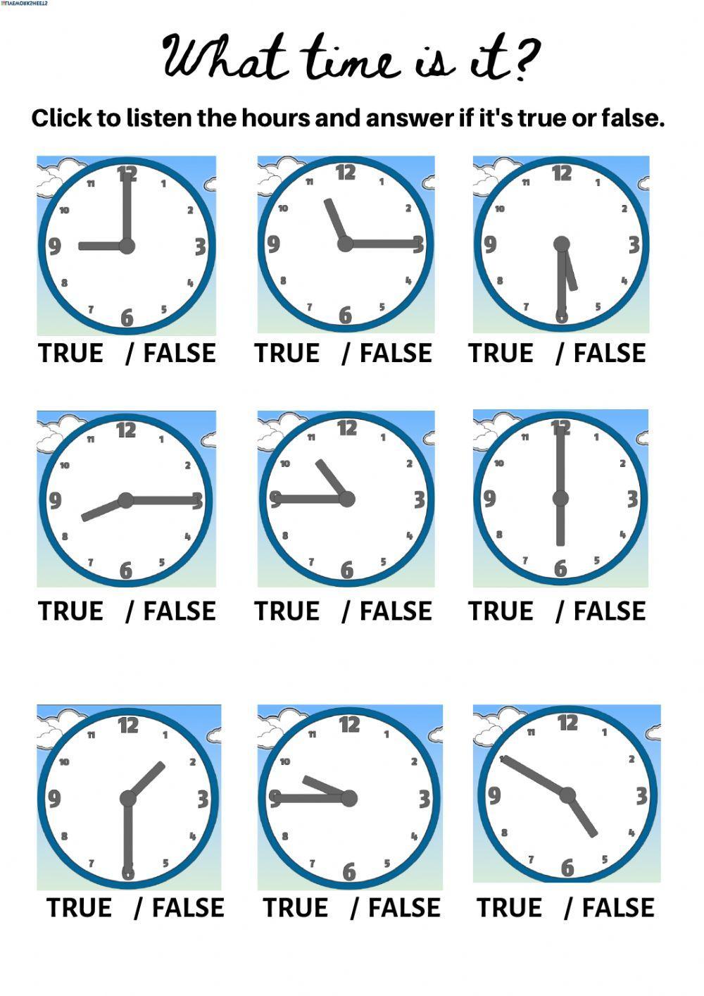 What time is it?