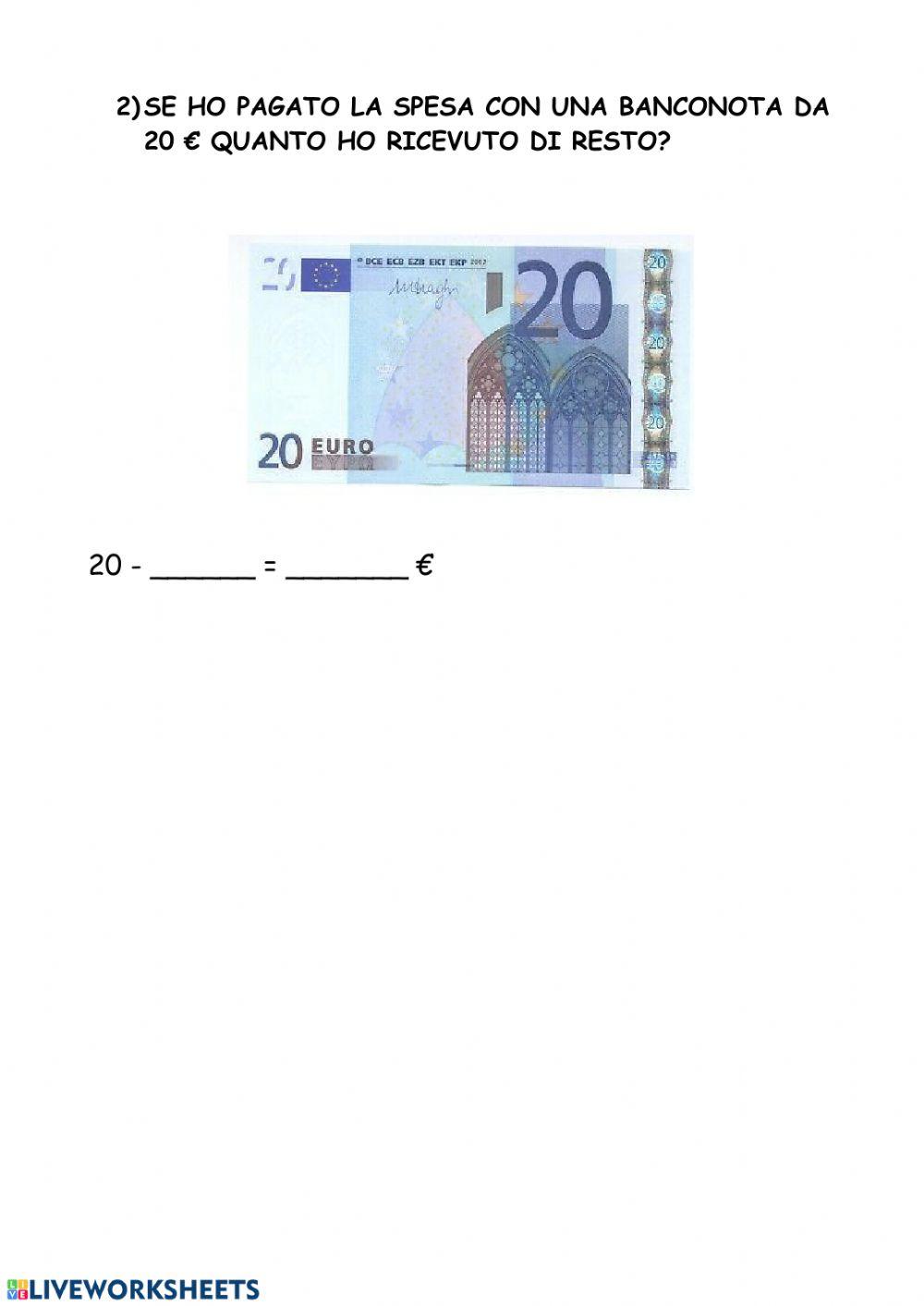 La spesa in euro