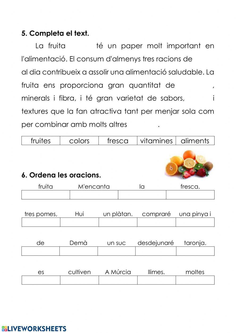 Fruites i verdures