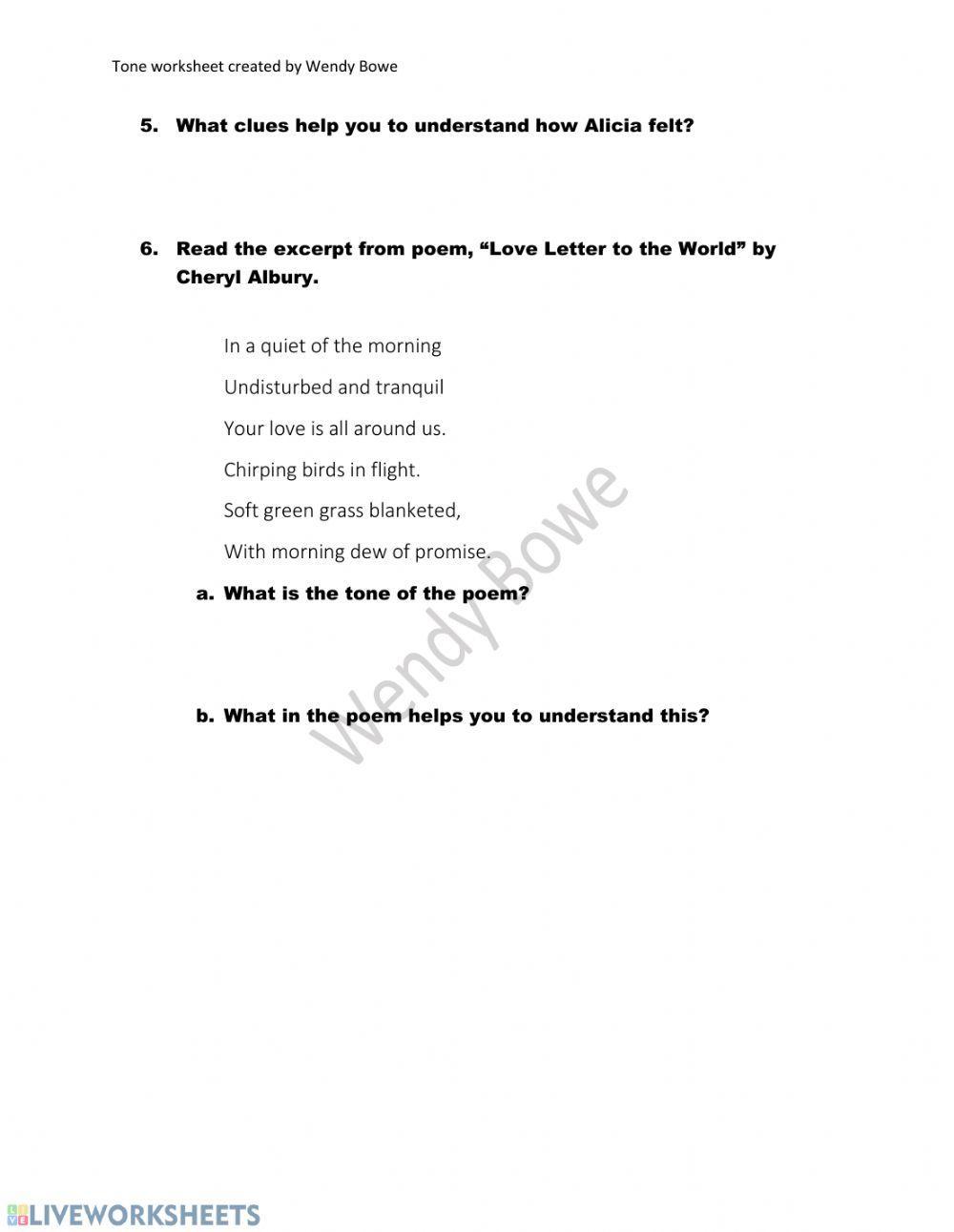 Identifying Writer's Tone