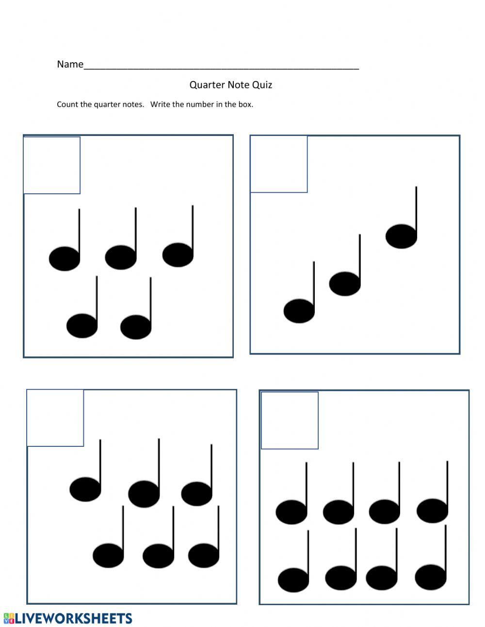 Music and Math Quarter Notes