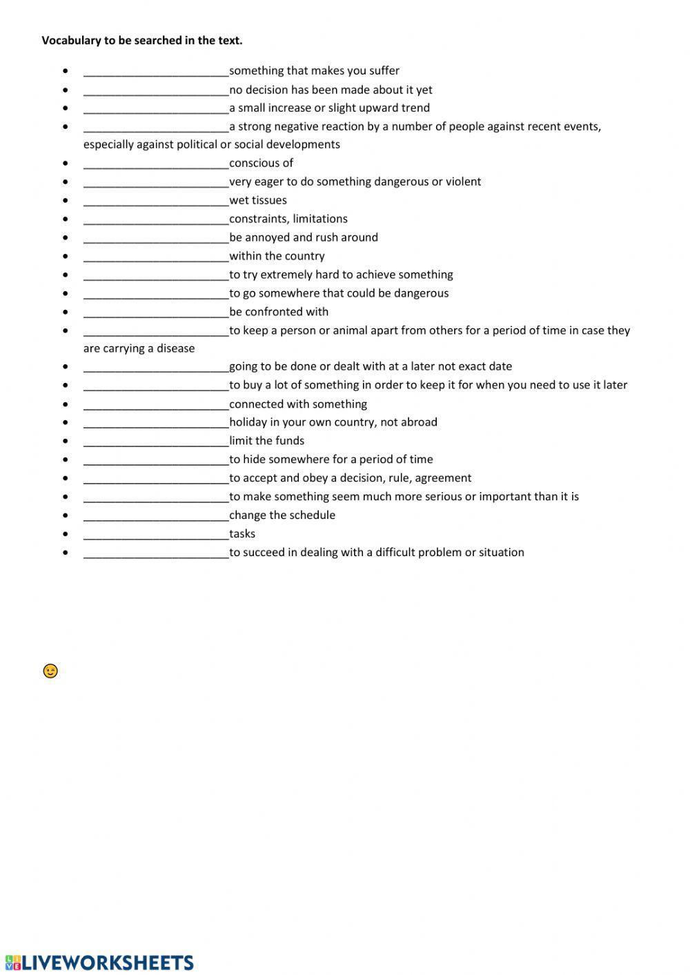 Coronavirus is causing chaos for travel influencers - vocabulary work (NY Times)