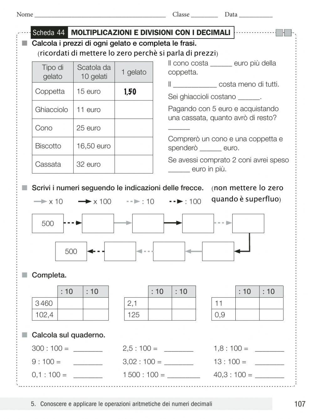 Divisioni 10 100 1000