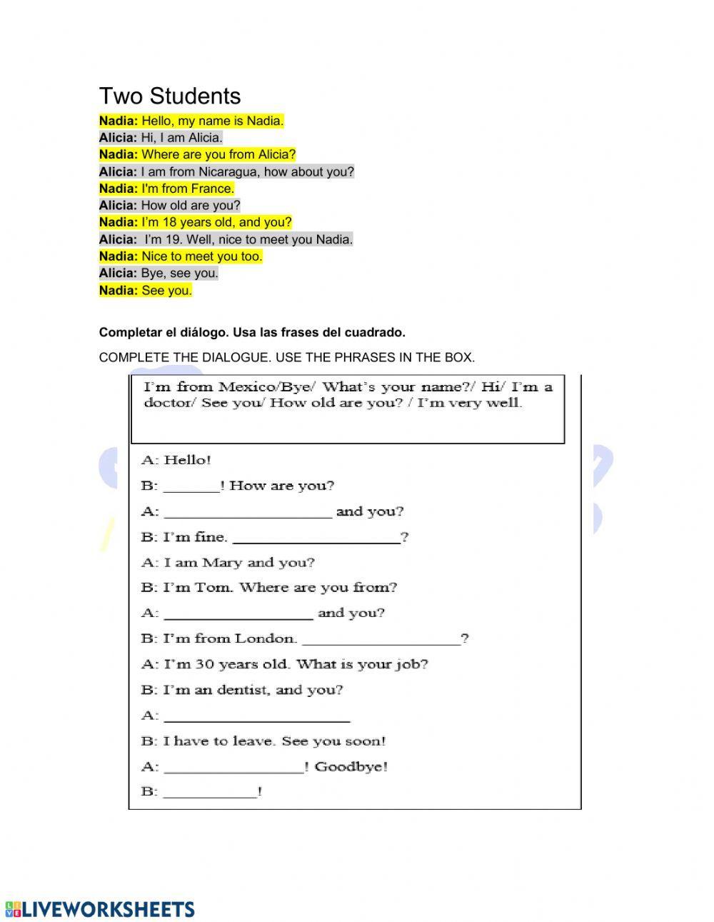 TEENS 1 - Greetings, Introduction