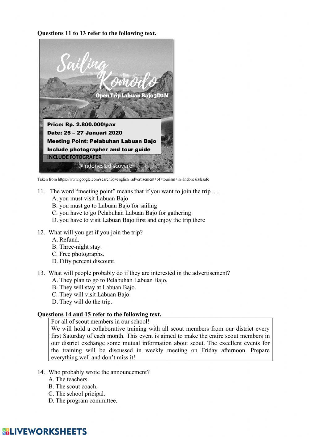 Mila try out kabupaten 2020