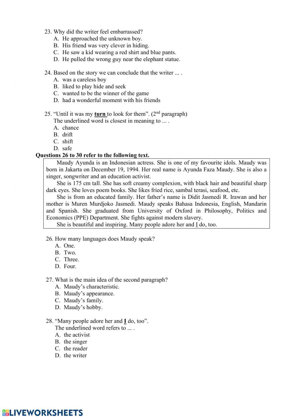 Mila try out kabupaten 2020