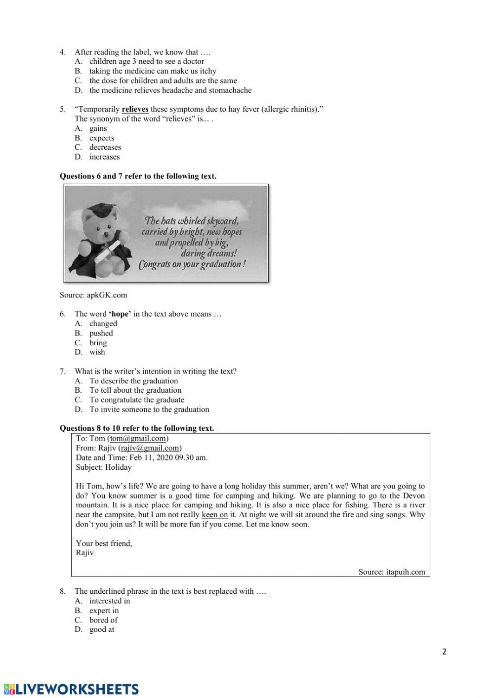 Mila try out kabupaten 50  2020