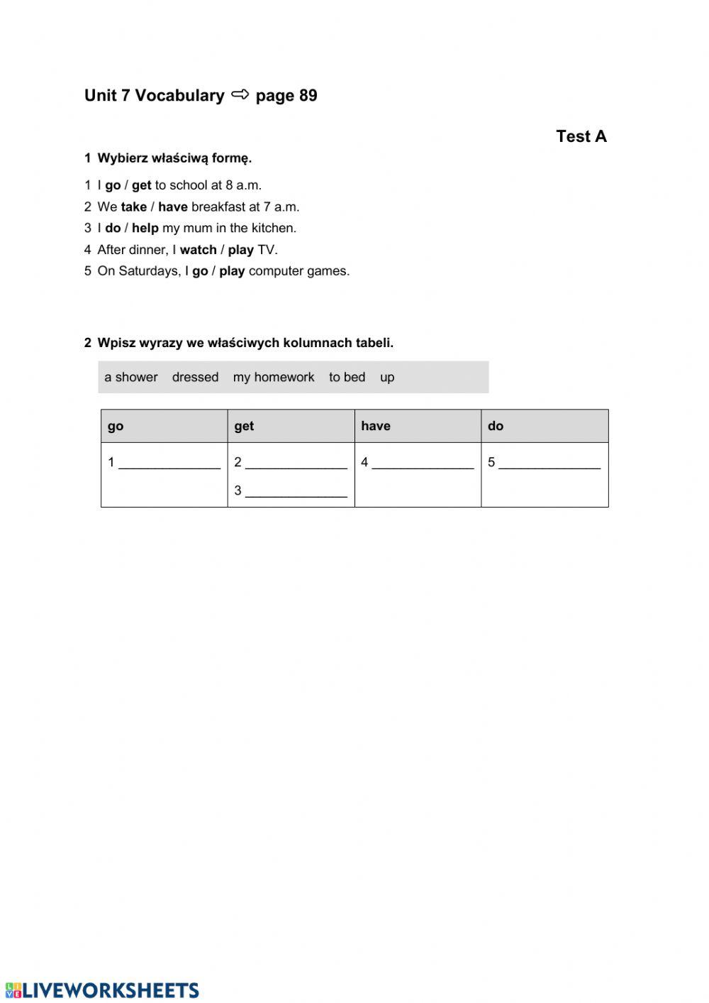 Steps Plus klasa 4 unit 7