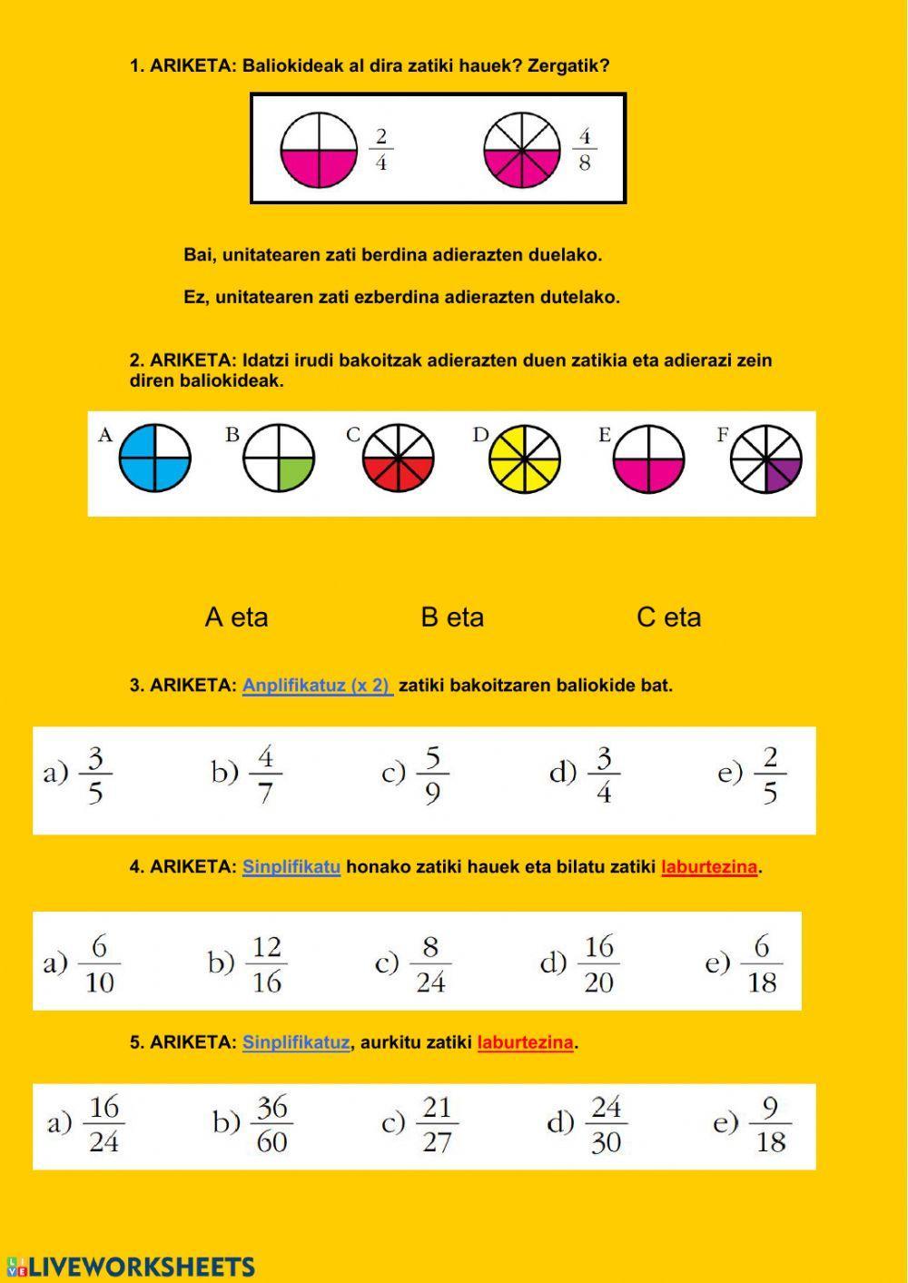 Zatikien baliokideak