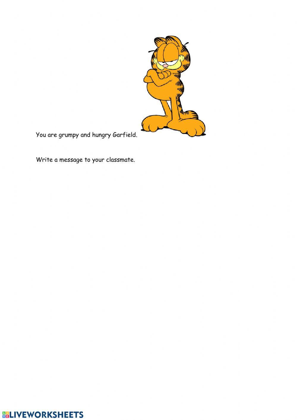 A message from Garfield