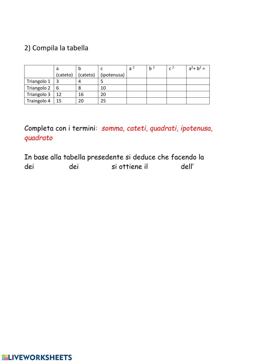 Triangoli rettangoli