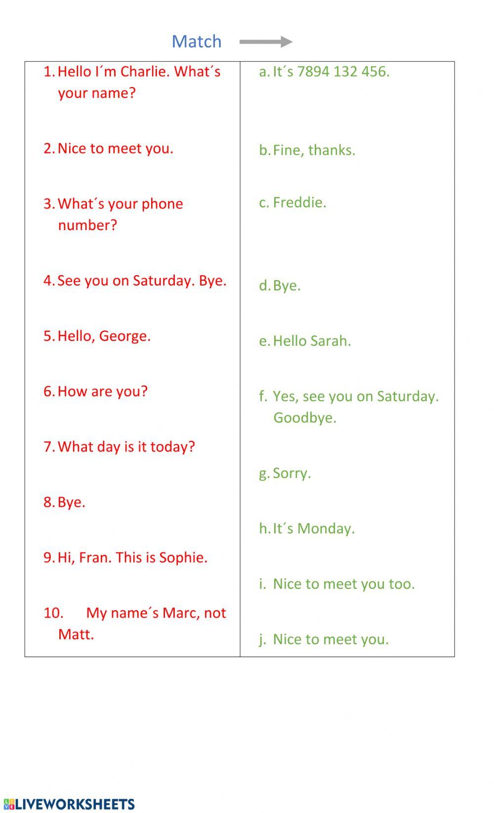 English File Elementary 1A