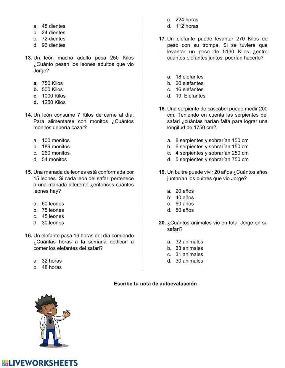 Operaciones básicas (Quinto)