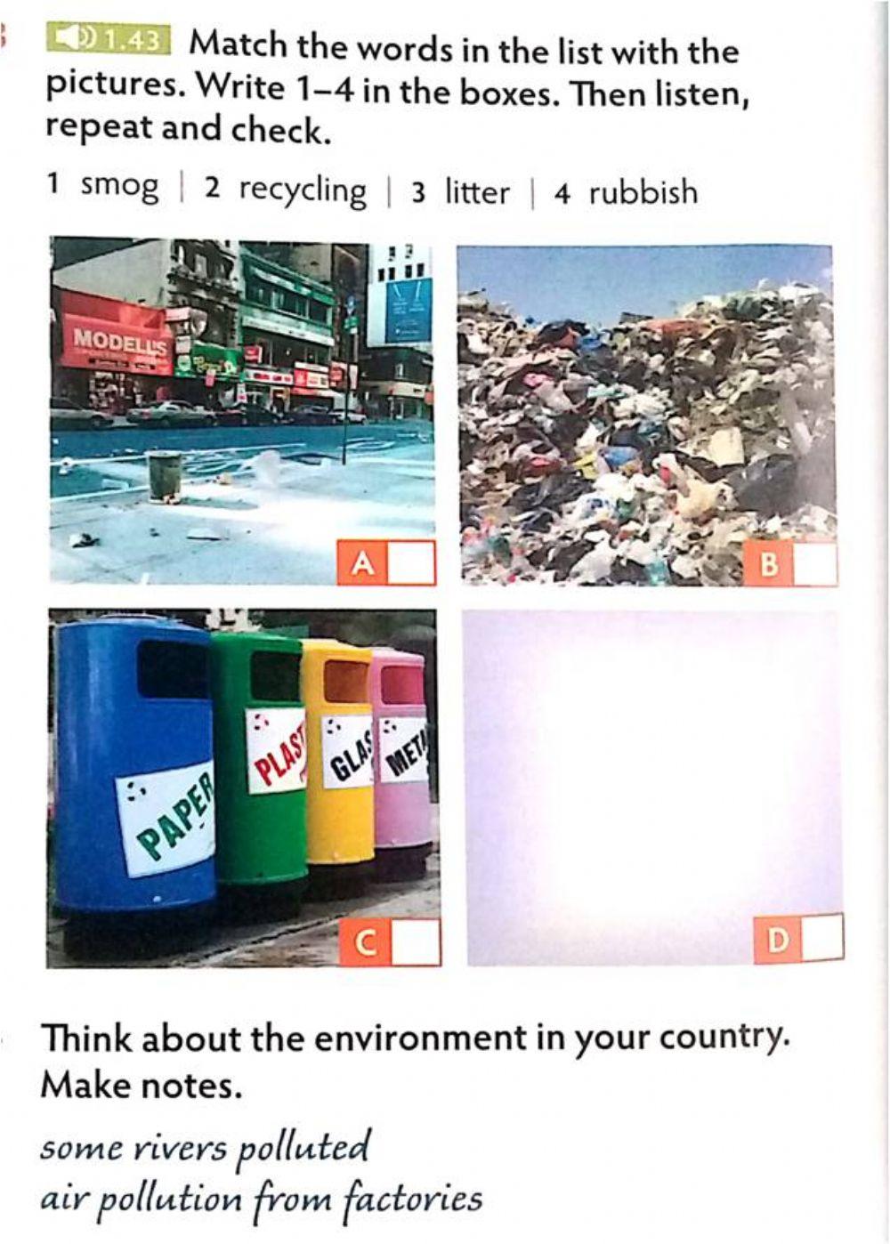 The Environment Vocabulary