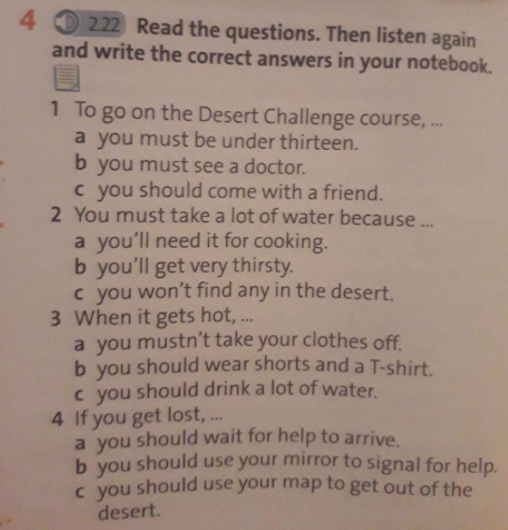 Survival equipment english plus option 7 unit 6