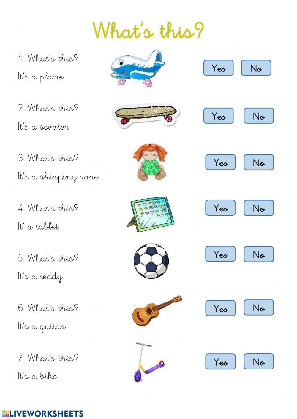 Whats This Whats That Worksheet Pdf