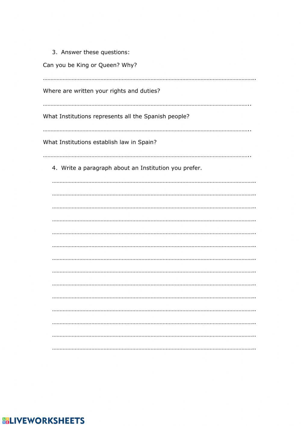 Spanish Institutions