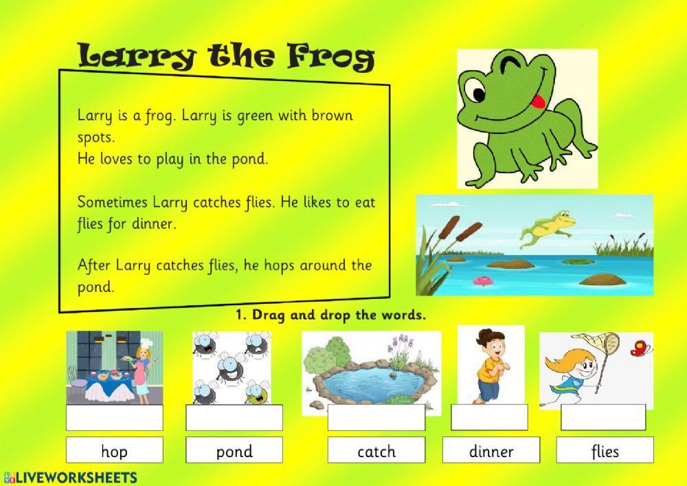 Reading larry the frog
