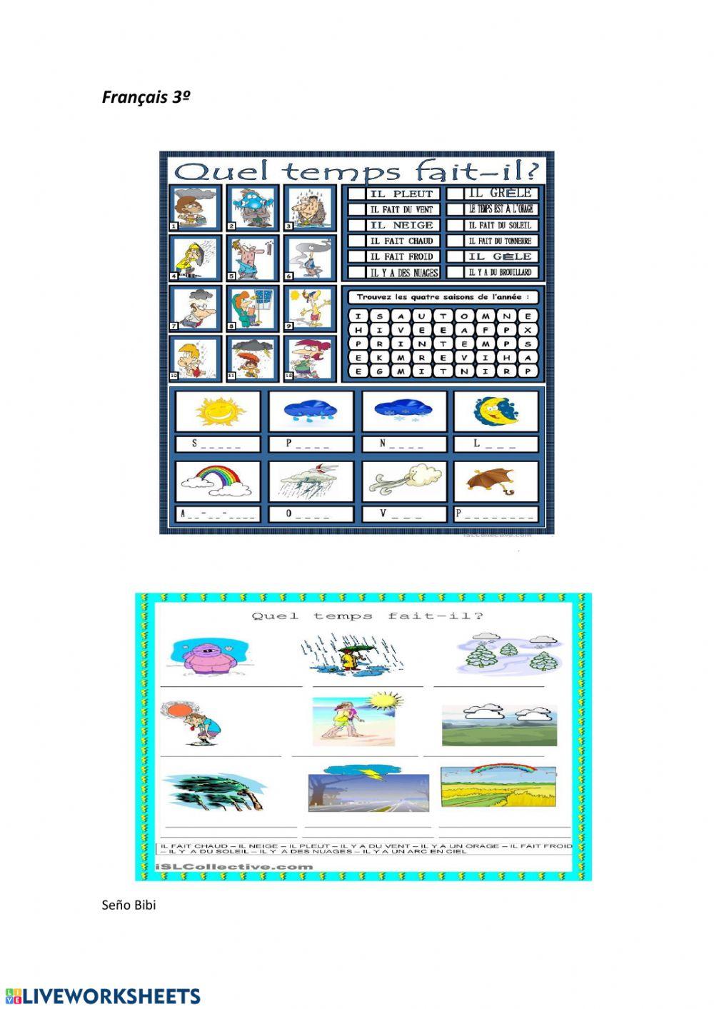 La météo et les animaux