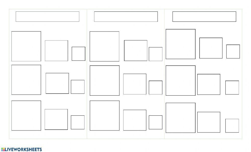 Clasificación de figuras por forma.