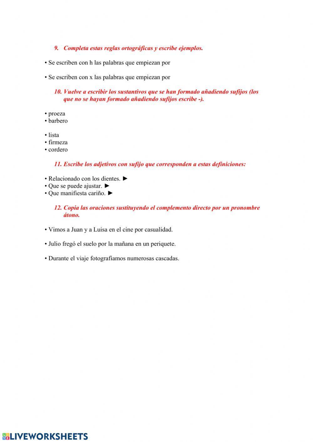 Repaso segundo trimestre