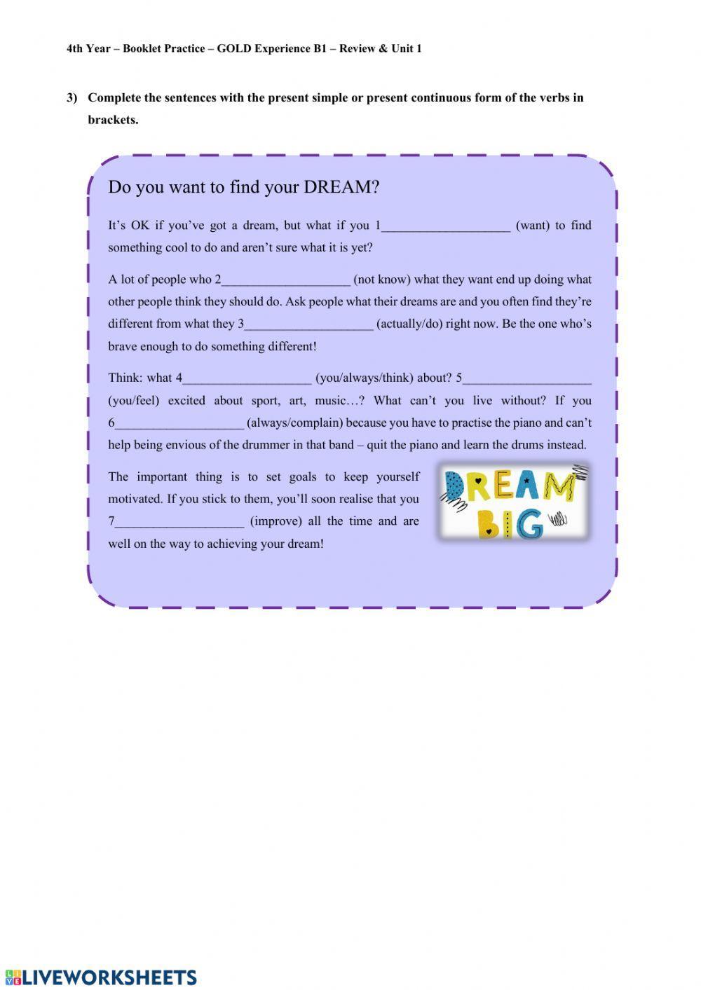 Present Simple VS. Present Continuous