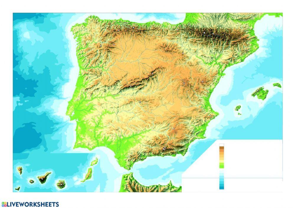 Mapa físico España