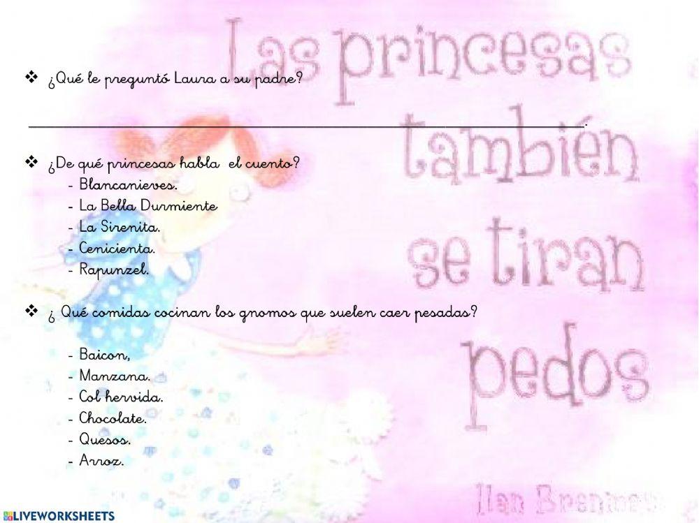 Cuento: Las princesas también se tiran pedos.