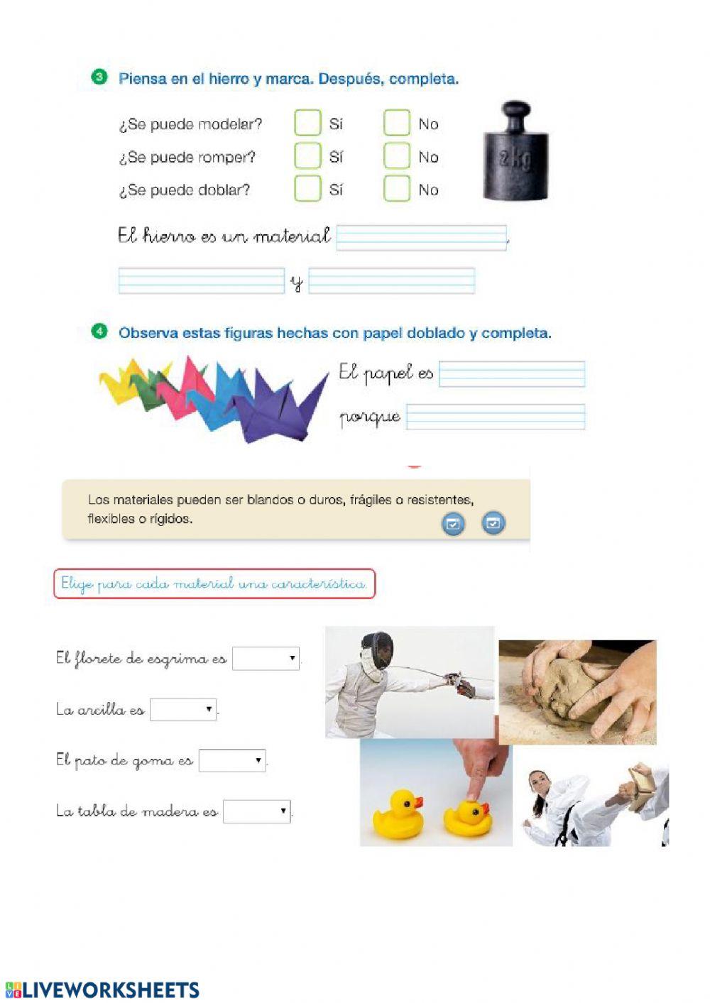 Caracteristicas materiales