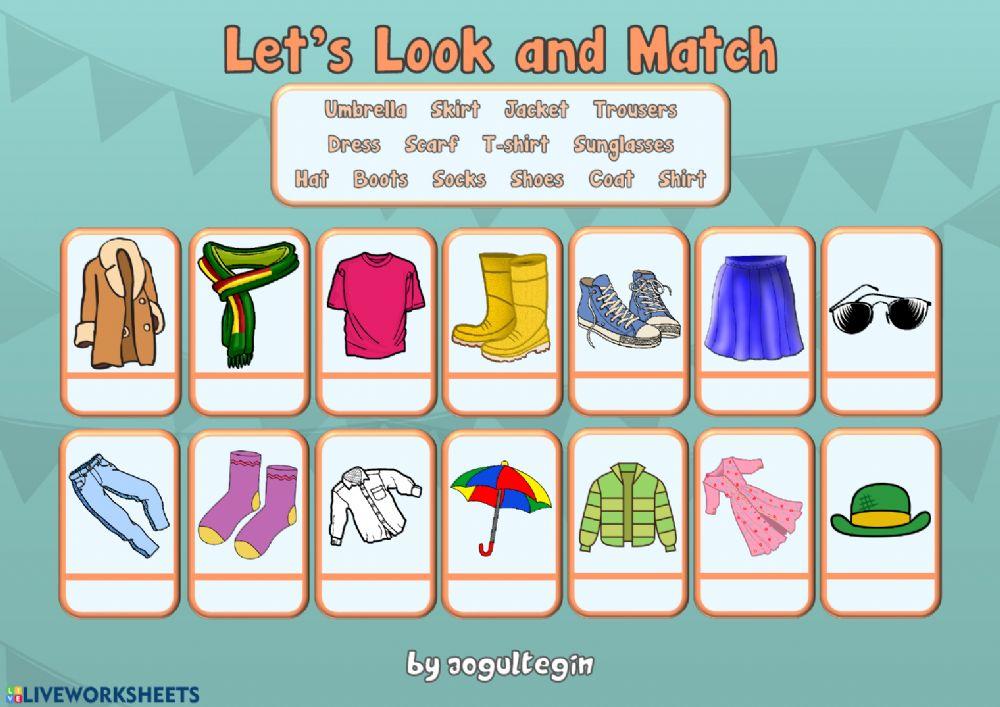 4.8. My Clothes - Let's Look and Match
