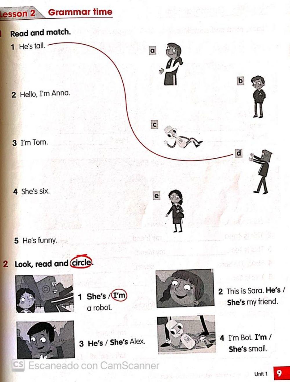 First grade.Workbook.Page 9.