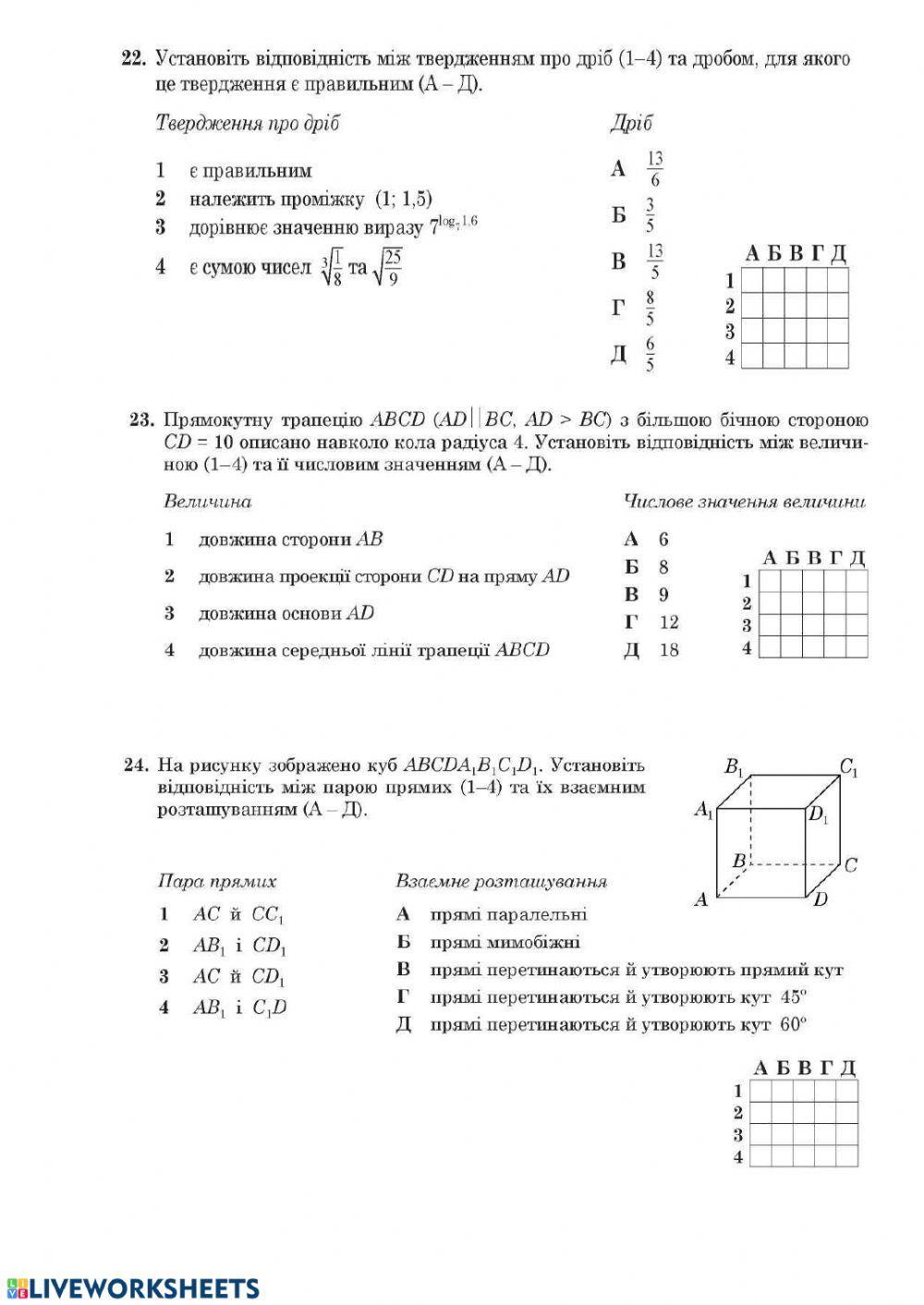 Підготовка до ЗНО