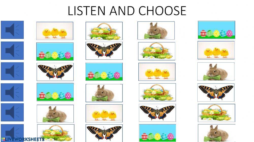 Easter: listen and choose