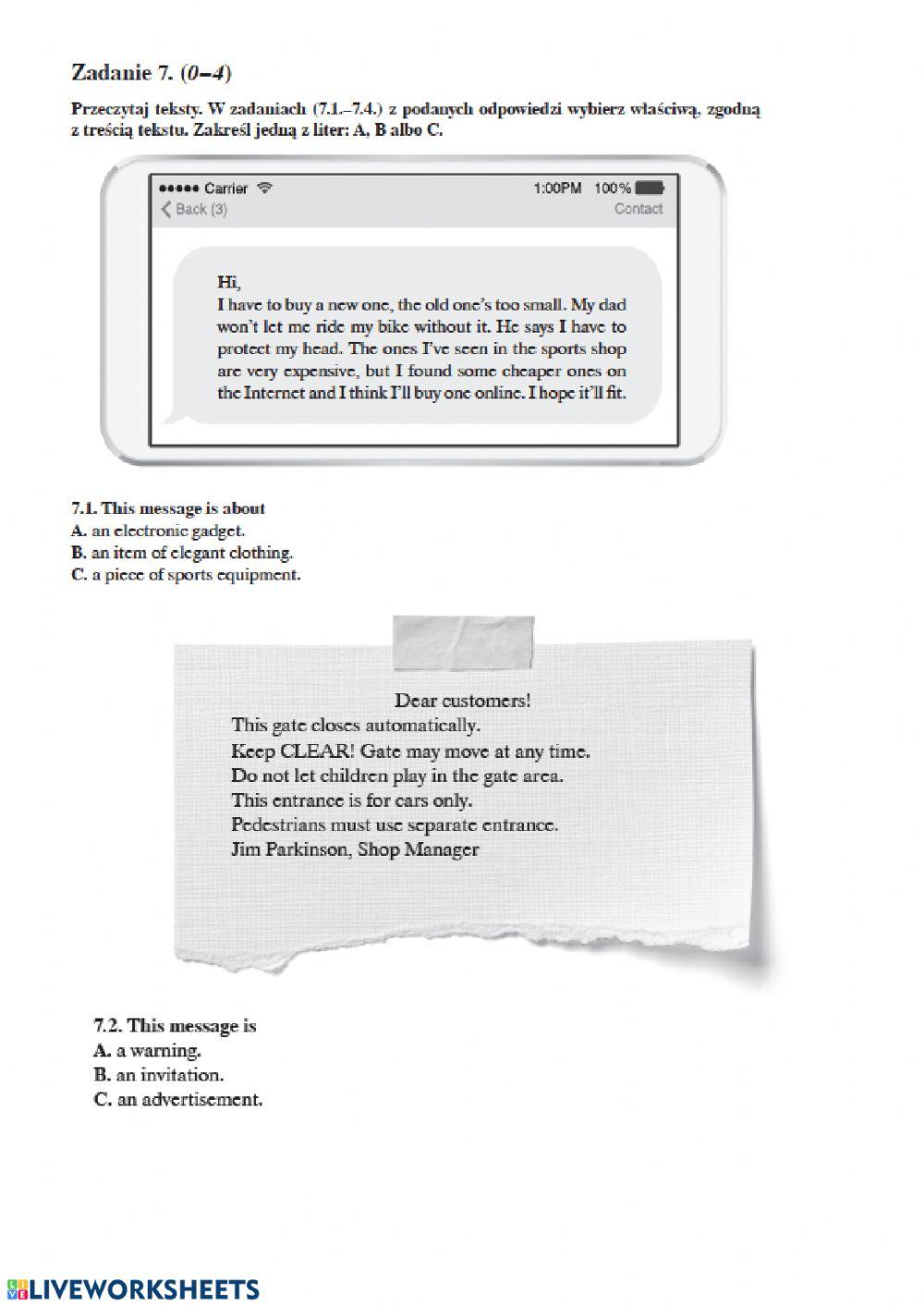 Mock exam 8 March 2020 part 2