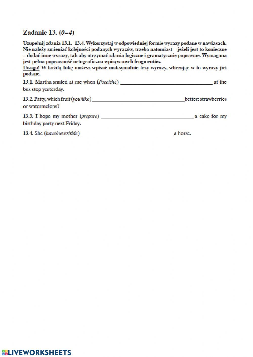Mock Exam 8 March 2020, part 3