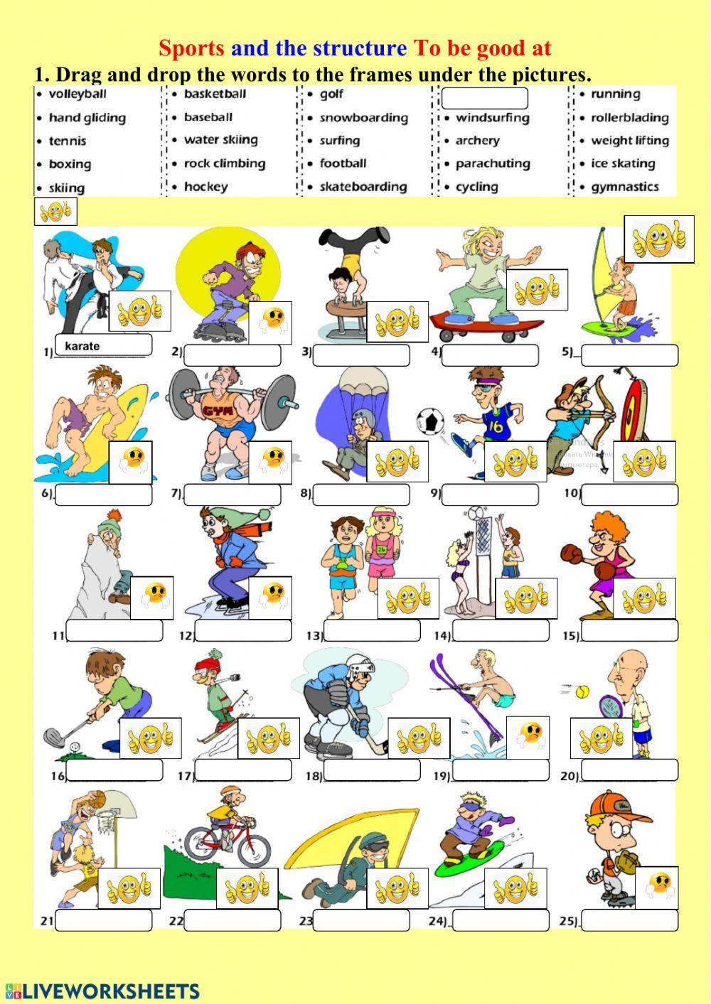 Sports and the structure To be good at
