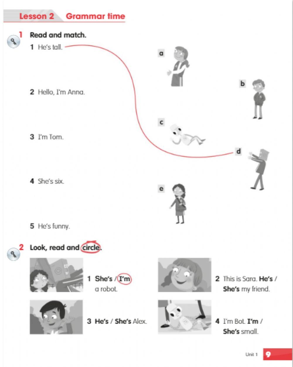 First grade.Workbook.Page 9.