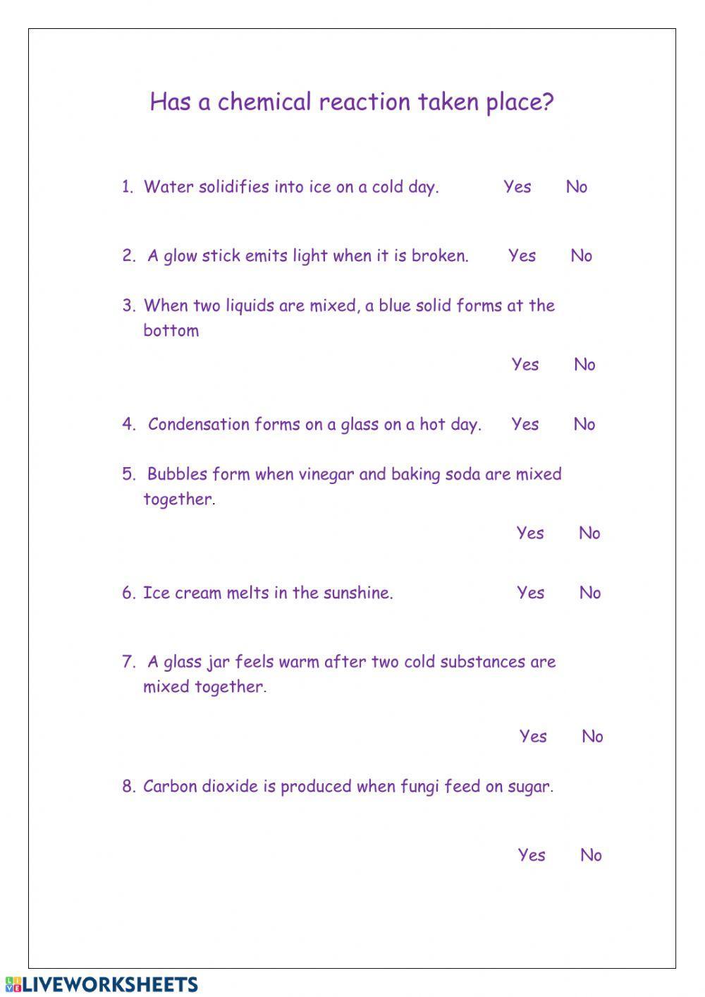 Is it a chemical reaction?