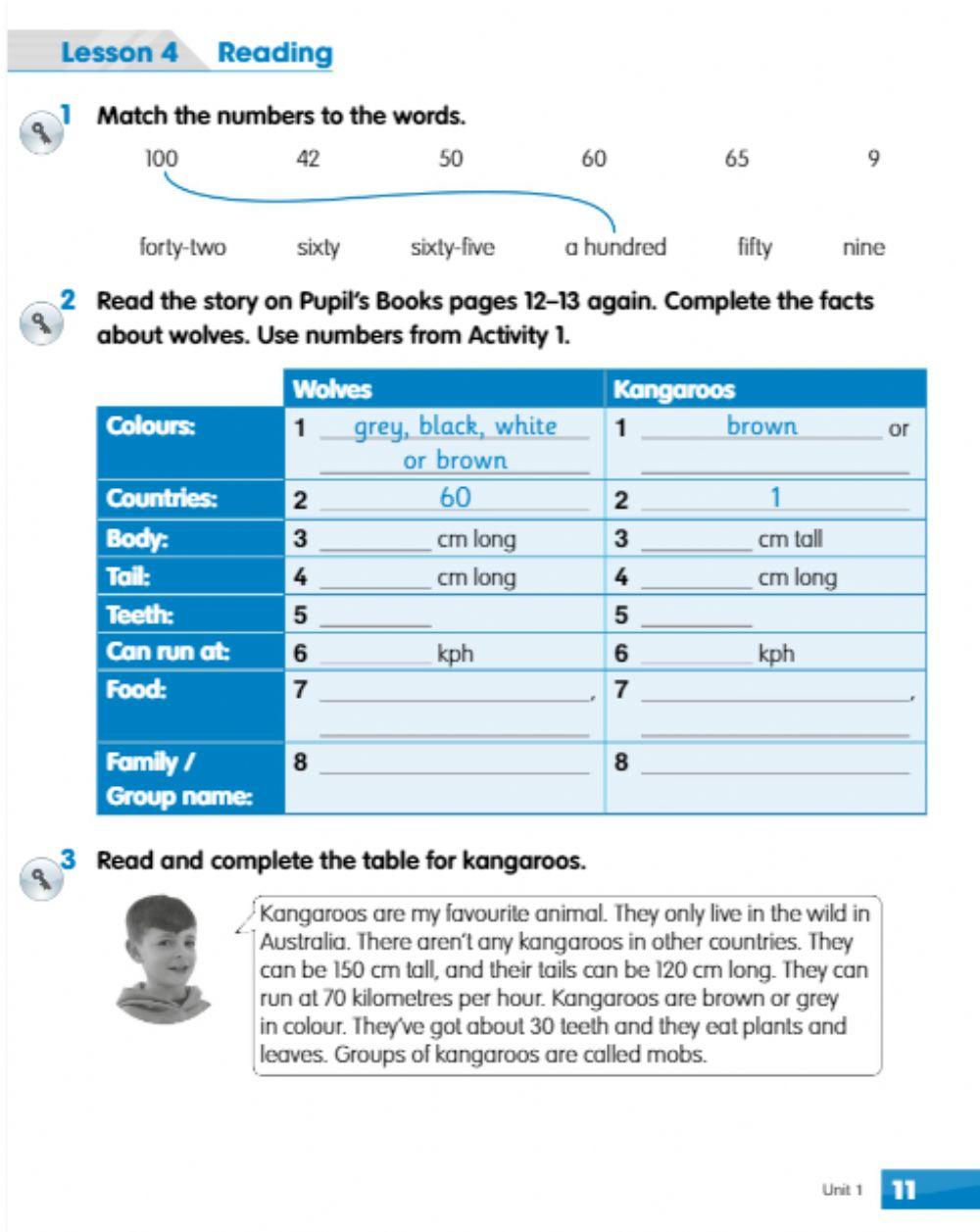 Second grade.Workbook page 11
