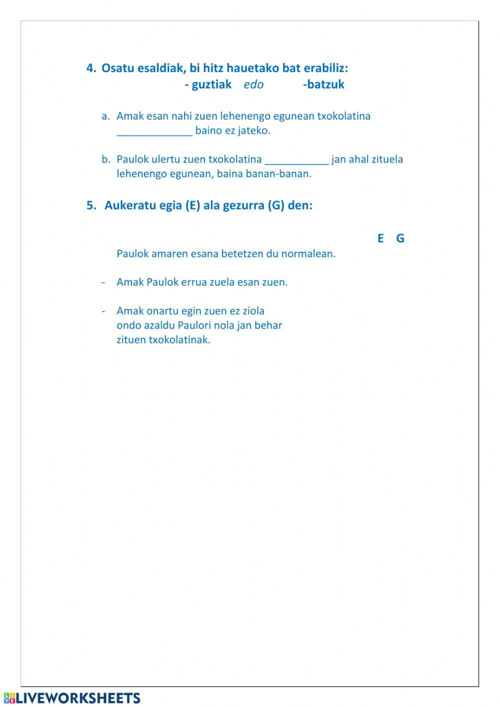 Irakurketa-txokolatinak