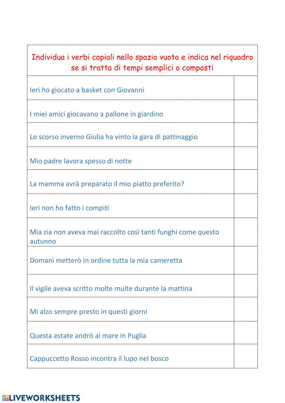 Tempi semplici e composti