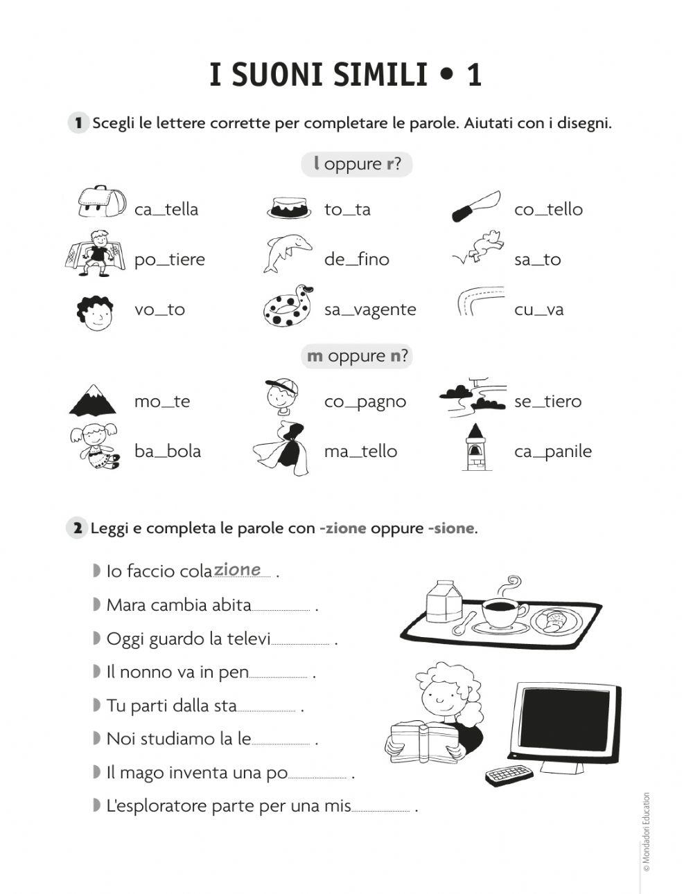 Grammatica 2A dal 30 marzo al 5 aprile
