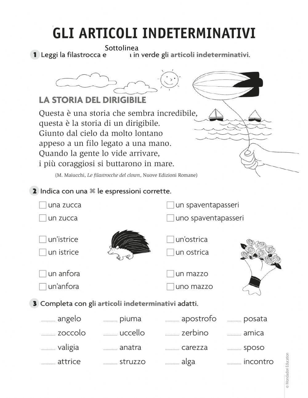 Grammatica 2A dal 30 marzo al 5 aprile