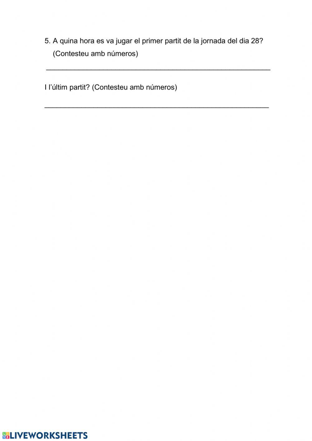 Comprensió lectora futbol