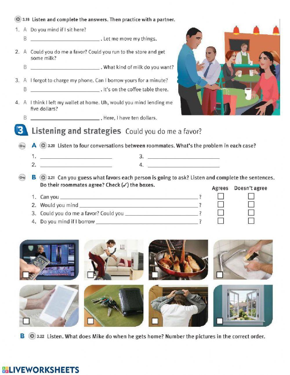 Asking for favors listening