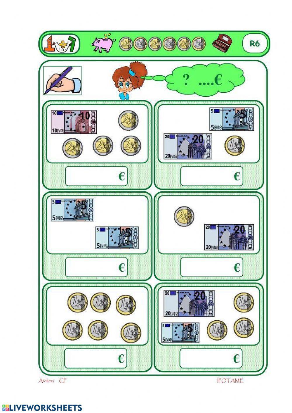 Txanponak eta billeteak