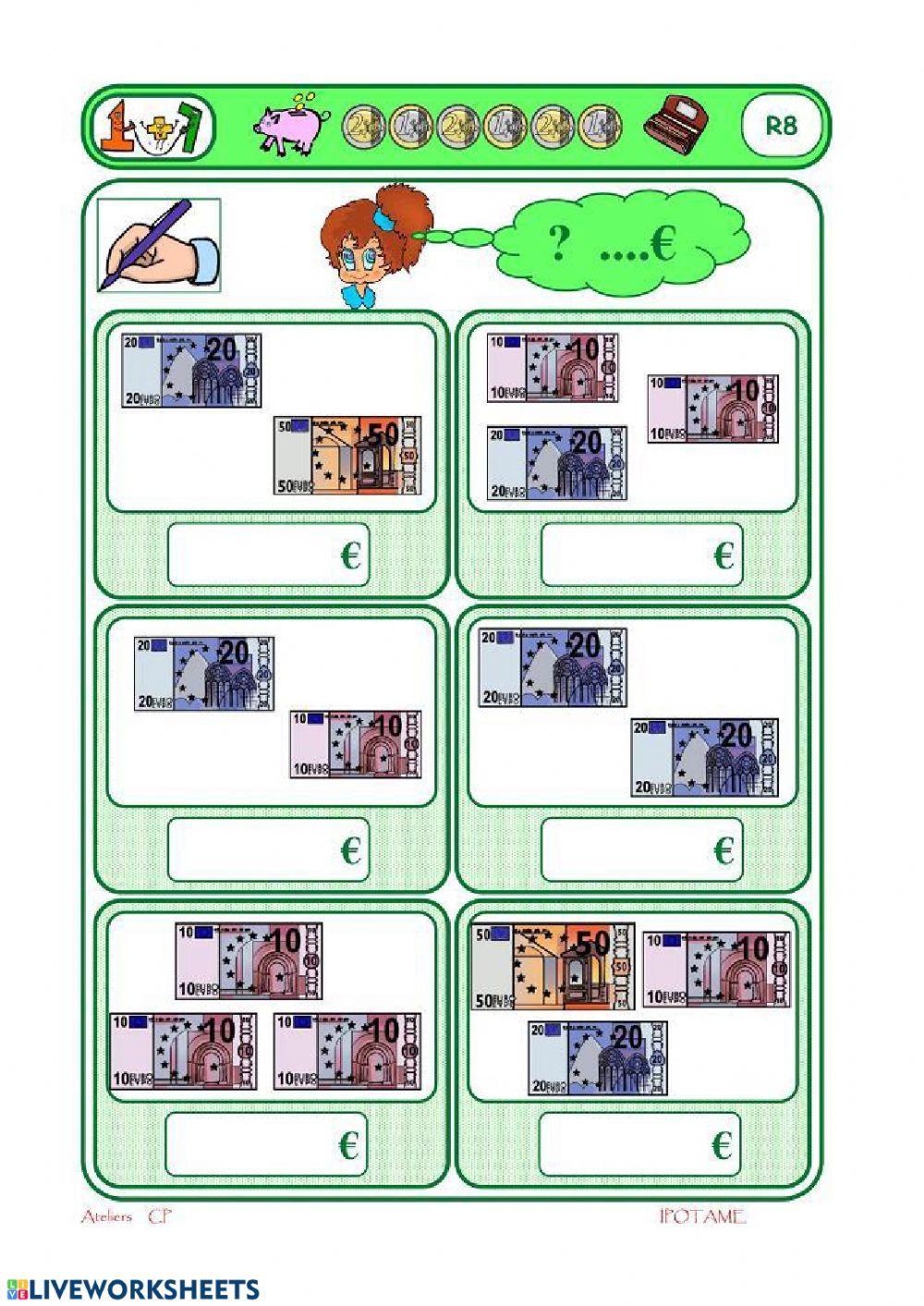 Txanponak eta billeteak