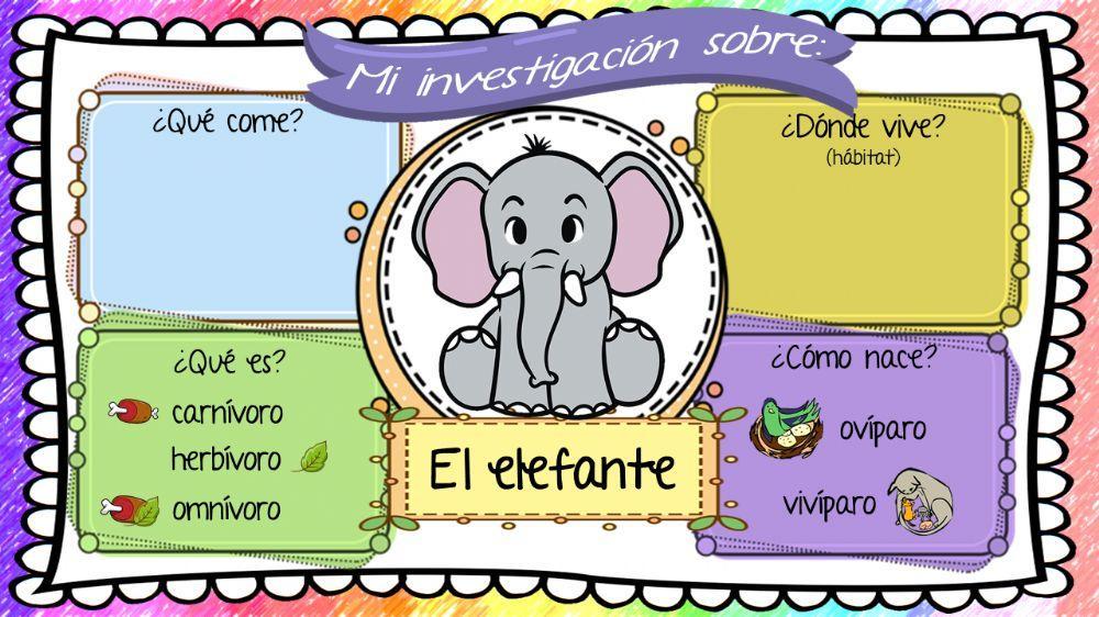 Investigación sobre el elefante