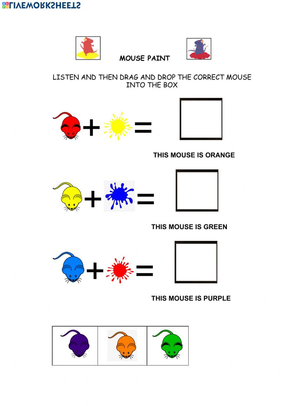 Mouse Paint - Colours