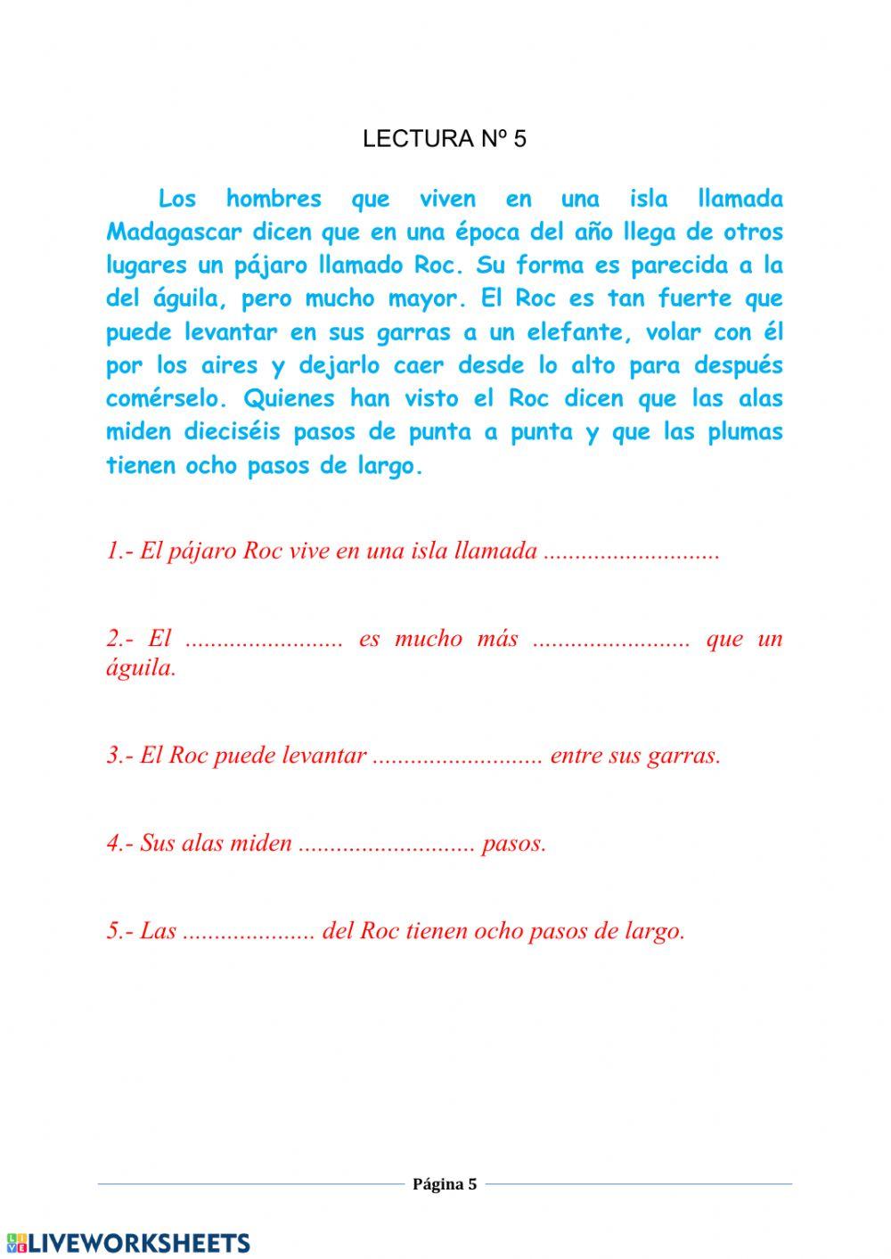 Comprensión escrita 2